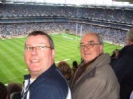 Elderly choir members at Croke Park